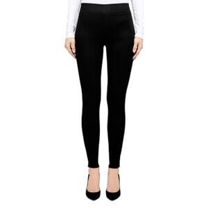 L'AGENCE Rochelle High-Rise Pull-On Jeans in Noir Black Medium  M